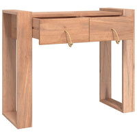 Tavolo Consolle 90x35x75 cm in Legno Massello di Teak 287896