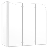 Cabina da Bagno 120x69x130 cm in Vetro Temperato Trasparente cod mxl 48904