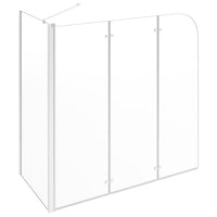 Cabina da Bagno 120x69x130 cm in Vetro Temperato Trasparente cod mxl 48904