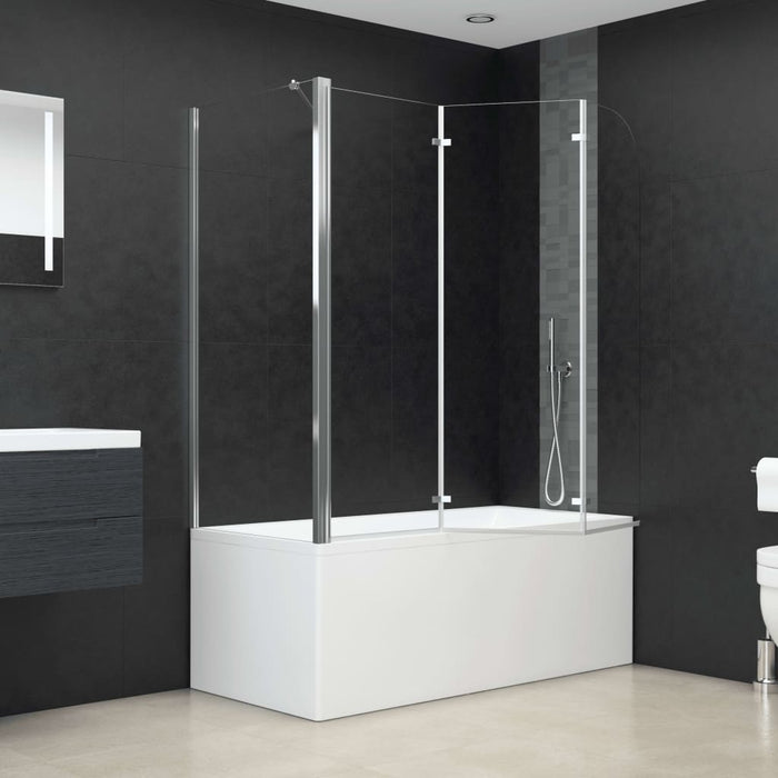 Cabina da Bagno 120x69x130 cm in Vetro Temperato Trasparente cod mxl 48904