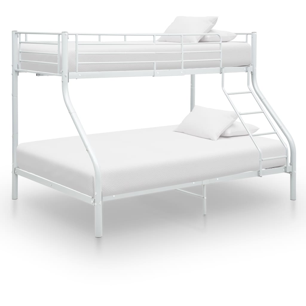 Letto a Castello Bianco in Metallo 140x200 cm/90x200 cm 287903