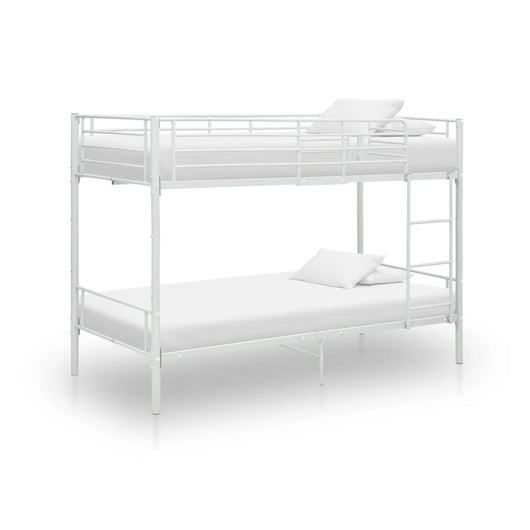 Letto a Castello Bianco in Metallo 90x200 cm cod mxl 64710