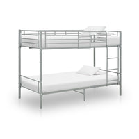 Letto a Castello Grigio in Metallo 90x200 cm cod mxl 61840