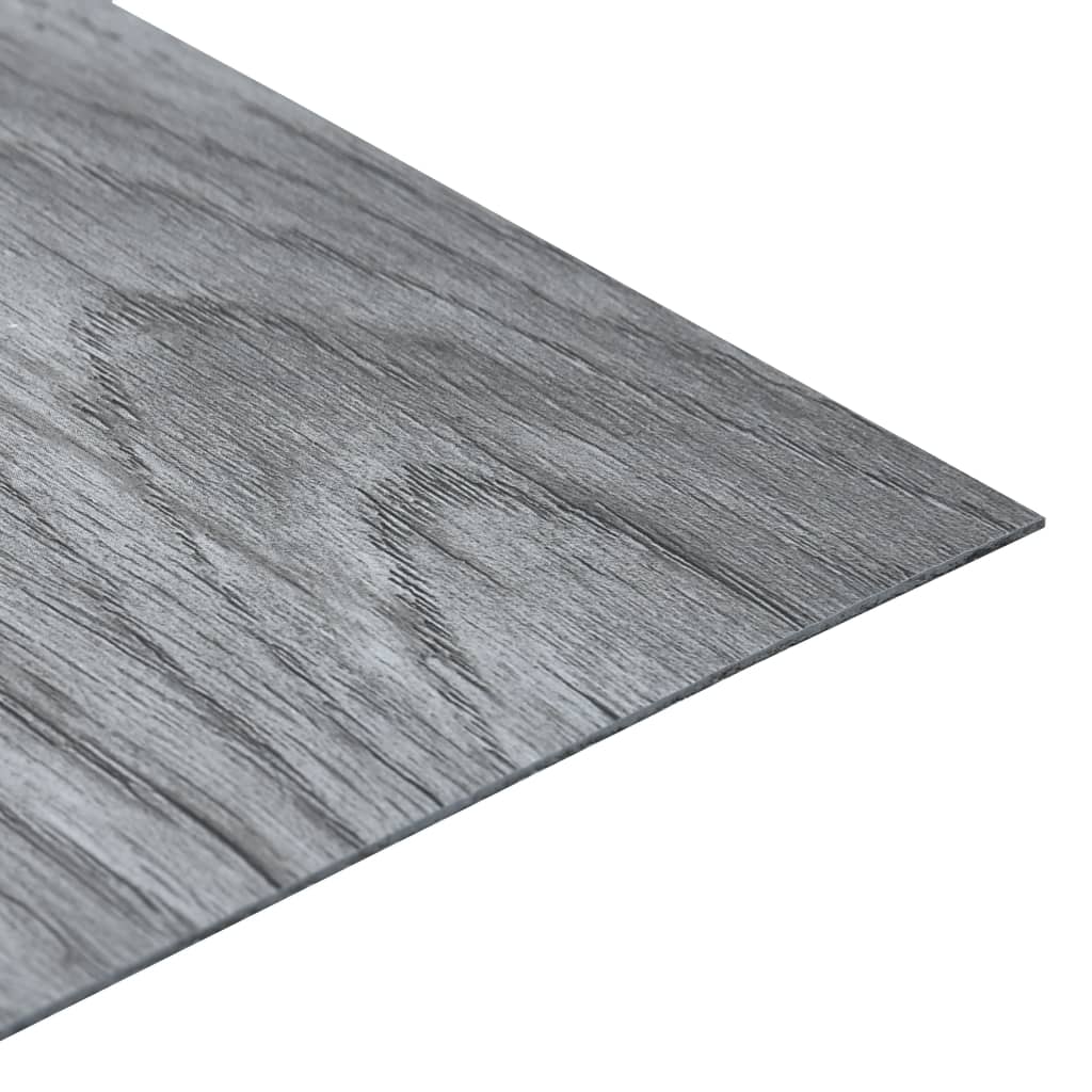 Listoni per Pavimenti Autoadesivi 5,11 m² in PVC Grigio Chiaro cod mxl 47915