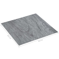 Listoni per Pavimenti Autoadesivi 5,11 m² in PVC Grigio Chiaro cod mxl 47915