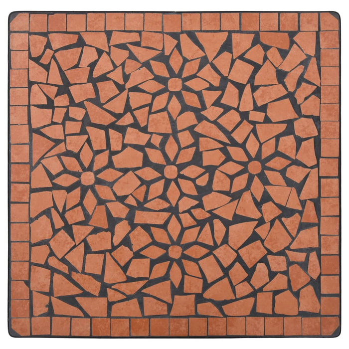 Set Bistrò 3 pz con Mosaico in Ceramica Terracotta 279412