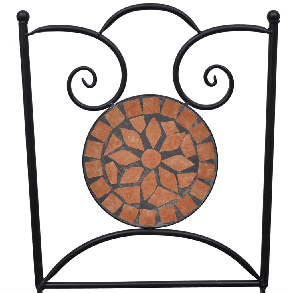 Set Bistrò 3 pz con Mosaico in Ceramica Terracotta 279412