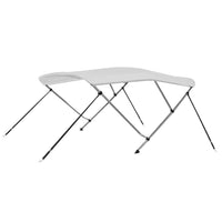 Bimini di Prua con Tendalino a 3 Archi Bianco 183x196x137 cm cod mxl 75055