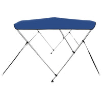 Bimini di Prua con Tendalino a 3 Archi Blu 183x160x137 cmcod mxl 127261