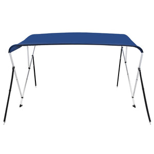 Bimini di Prua con Tendalino a 3 Archi Blu 183x160x137 cm 92364