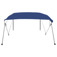 Bimini di Prua con Tendalino a 4 Archi Blu 243x210x137 cm 92372