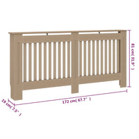 Copertura per Radiatore 172x19x81 cm in MDF cod mxl 72533