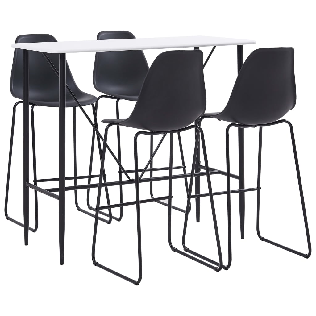 Set da Bar 5 pz in Plastica Nero 279874