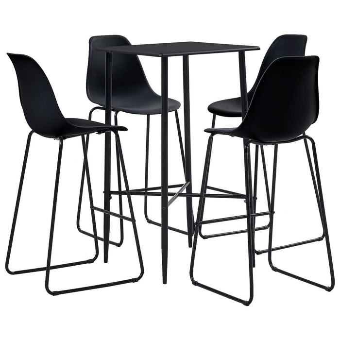 Set da Bar 5 pz in Plastica Nero cod mxl 15136