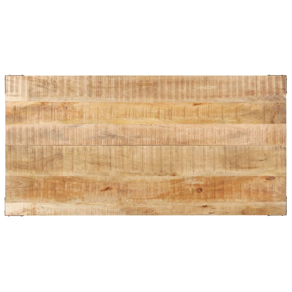 Tavolo da Pranzo 140x70x76 cm in Legno Massello di Mango Grezzo cod mxl 17948