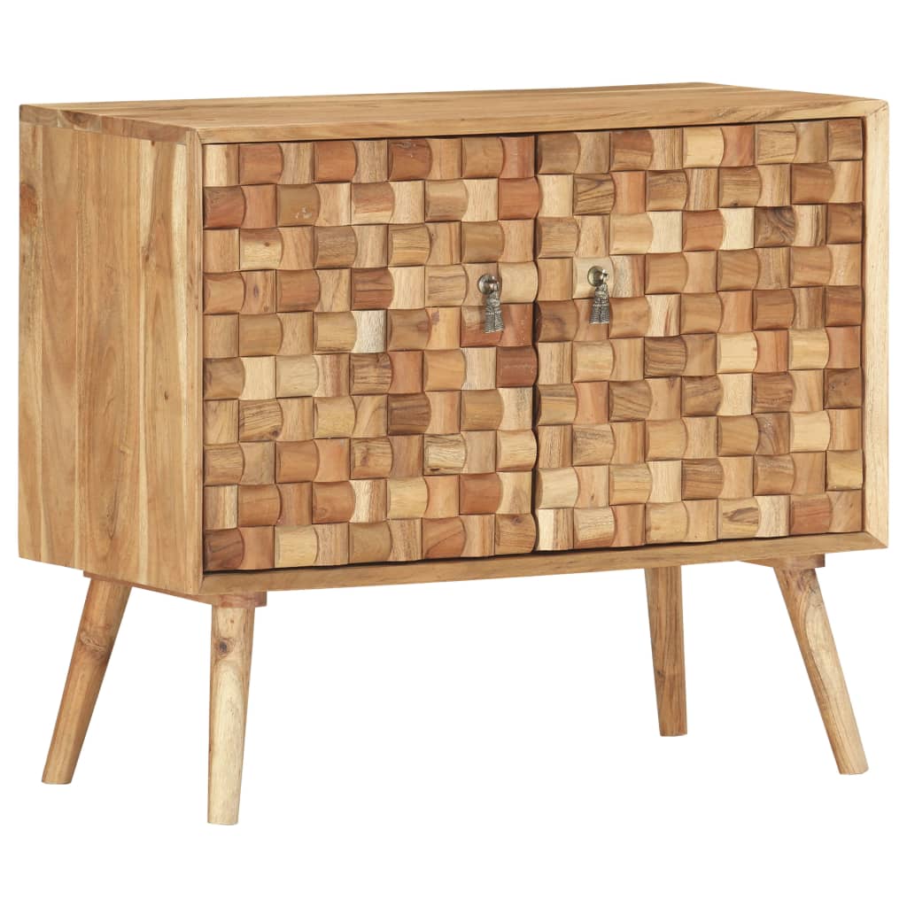 Credenza 75x35x65 cm in Legno Massello di Acacia cod mxl 19564