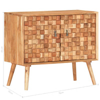 Credenza 75x35x65 cm in Legno Massello di Acacia cod mxl 19564