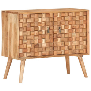 Credenza 75x35x65 cm in Legno Massello di Acacia cod mxl 19564