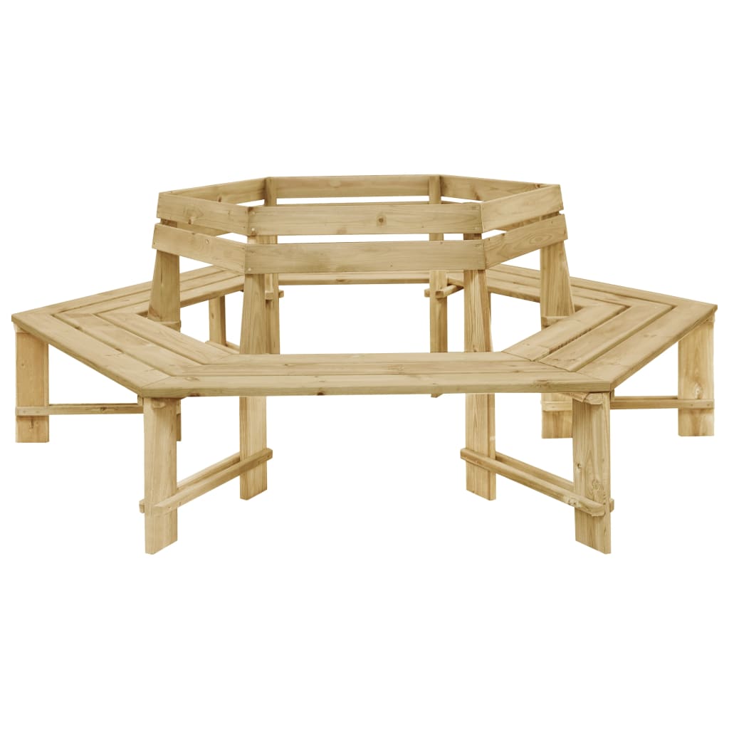 Panchina da Giardino 240 cm in Legno di Pino Impregnato cod mxl 45666