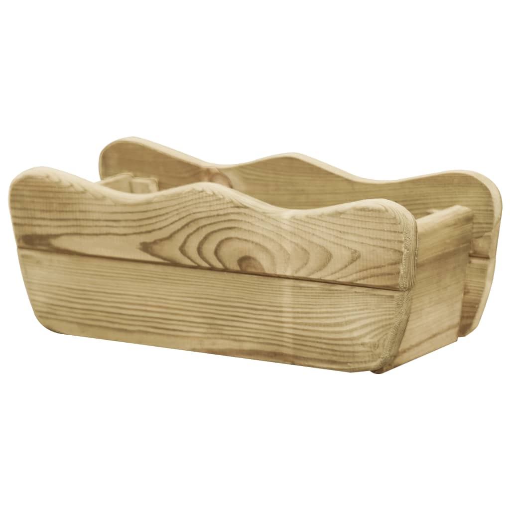 Letto Rialzato da Giardino 50x18x18 cm Legno di Pino Impregnato cod mxl 66882