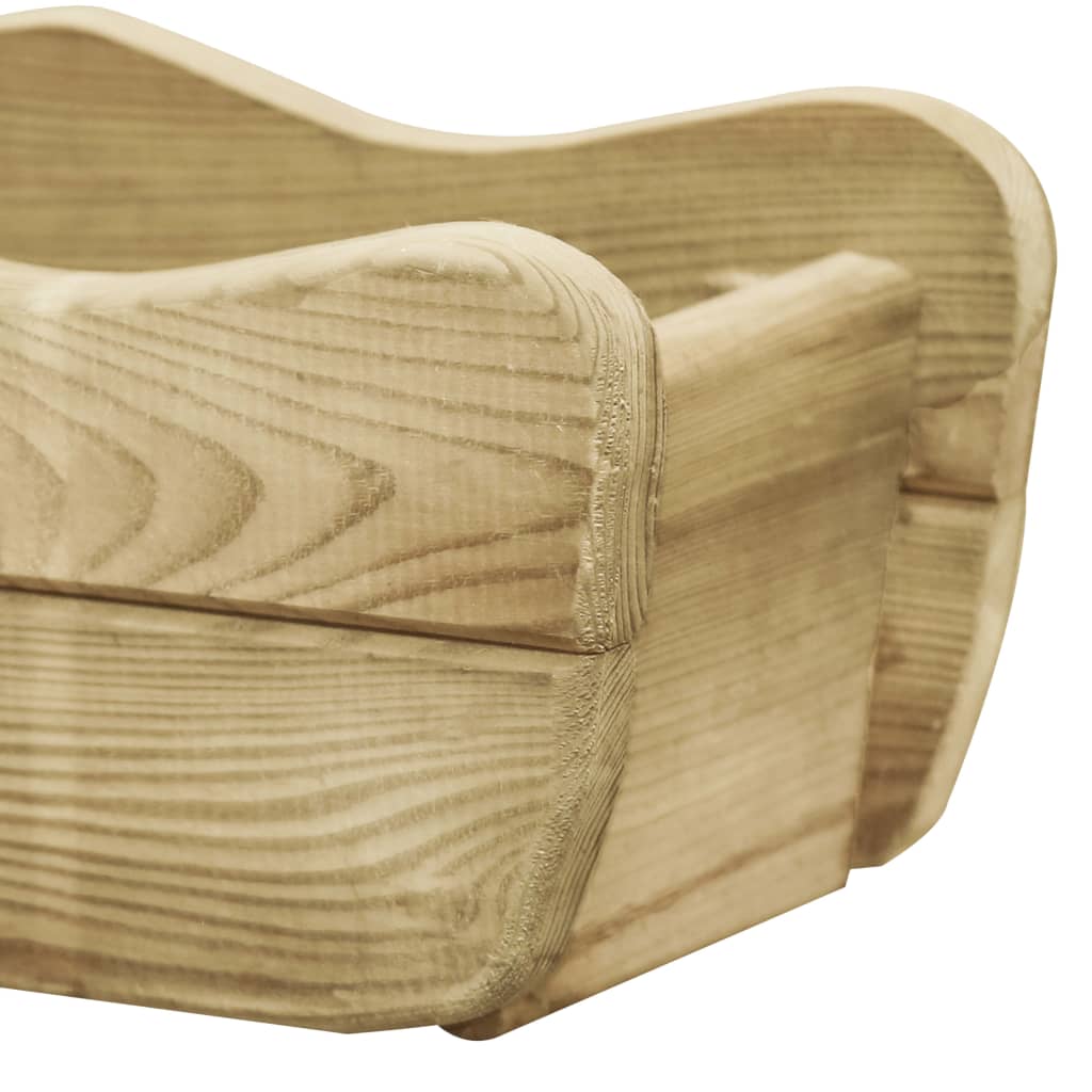 Letto Rialzato da Giardino 50x18x18 cm Legno di Pino Impregnato cod mxl 66882