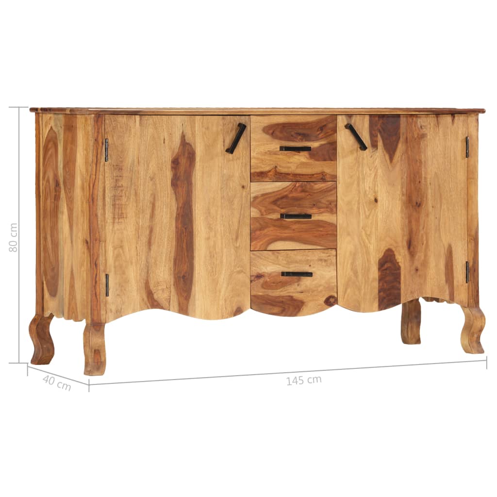 Credenza 145x40x80 cm in Legno Massello 287338