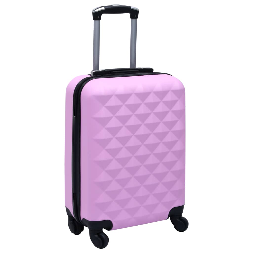 Trolley a Custodia Rigida Rosa ABS