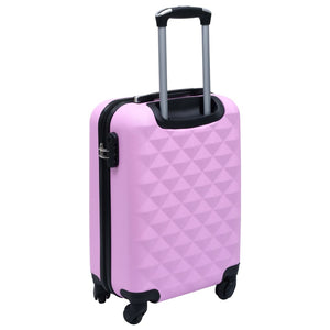 Trolley a Custodia Rigida Rosa ABS