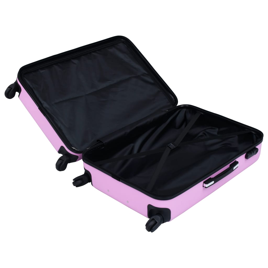 Trolley a Custodia Rigida Rosa ABS 92424