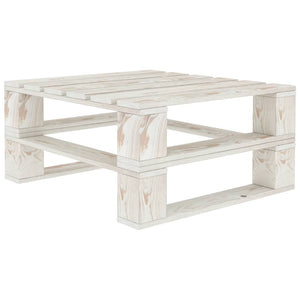 Tavolo da Giardino in Pallet Bianco in Legno cod mxl 34335