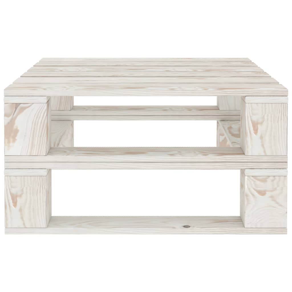 Tavolo da Giardino in Pallet Bianco in Legno cod mxl 34335