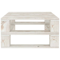 Tavolo da Giardino in Pallet Bianco in Legno cod mxl 34335