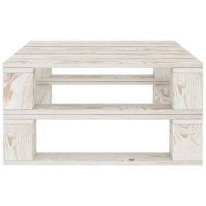 Tavolo da Giardino in Pallet Bianco in Legno cod mxl 34335