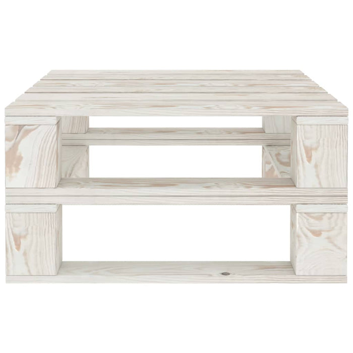 Tavolo da Giardino in Pallet Bianco in Legno cod mxl 34335