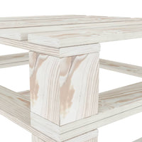 Tavolo da Giardino in Pallet Bianco in Legno cod mxl 34335