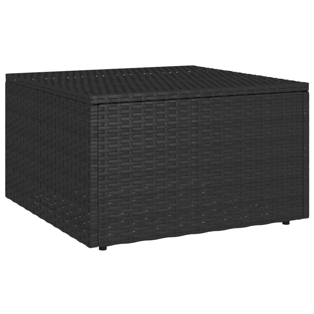 Set Divani da Giardino 4 pz con Cuscini in Polyrattan Nero 45826