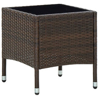 Tavolo da Giardino Marrone 40x40x45 cm in Polyrattan 45900