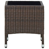 Tavolo da Giardino Marrone 40x40x45 cm in Polyrattan 45900