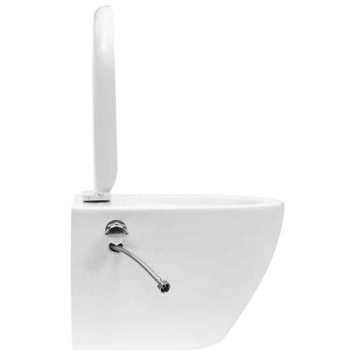 Toilette senza Bordo Sospesa con Funzione Bidet Ceramica Bianca 145781