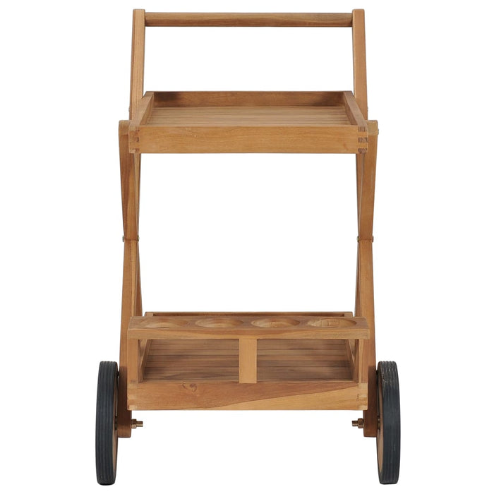 Carrello da Tè in Legno Massello di Teak 49425