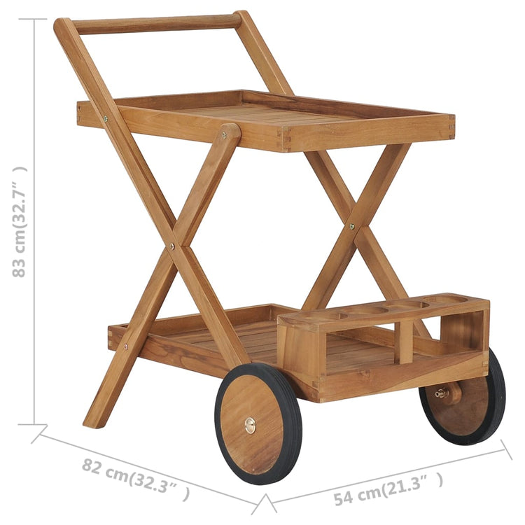 Carrello da Tè in Legno Massello di Teak cod mxl 55535