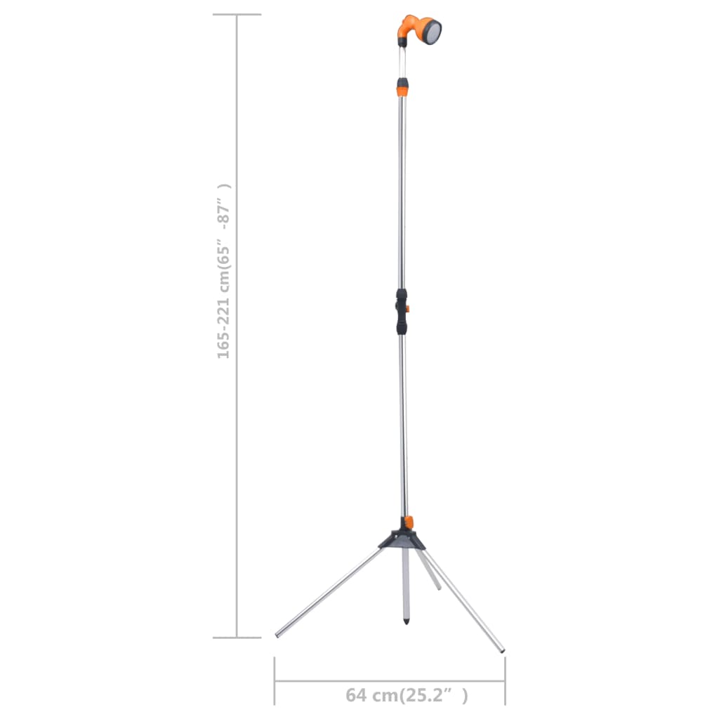 Doccia da Giardino con Treppiede 221 cm in Alluminio  cod mxl 40106