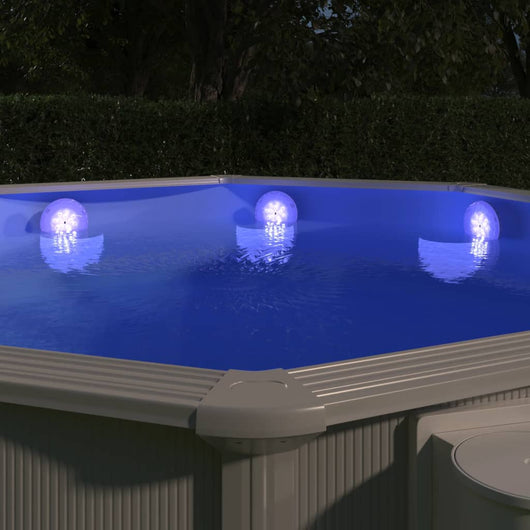 Luce LED Piscina Galleggiante Subacquea con Telecomando Bianca 92296