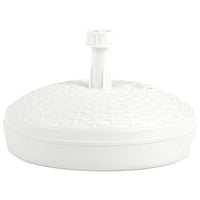 Base Ombrellone per Sabbia/Acqua 20L Bianca Rattan in Plastica 48769