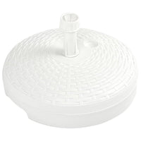 Base Ombrellone per Sabbia/Acqua 20L Bianca Rattan in Plastica