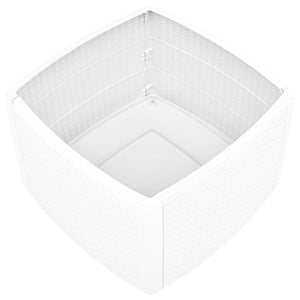 Tavolino Bianco 54x54x36,5 cm in Plastica