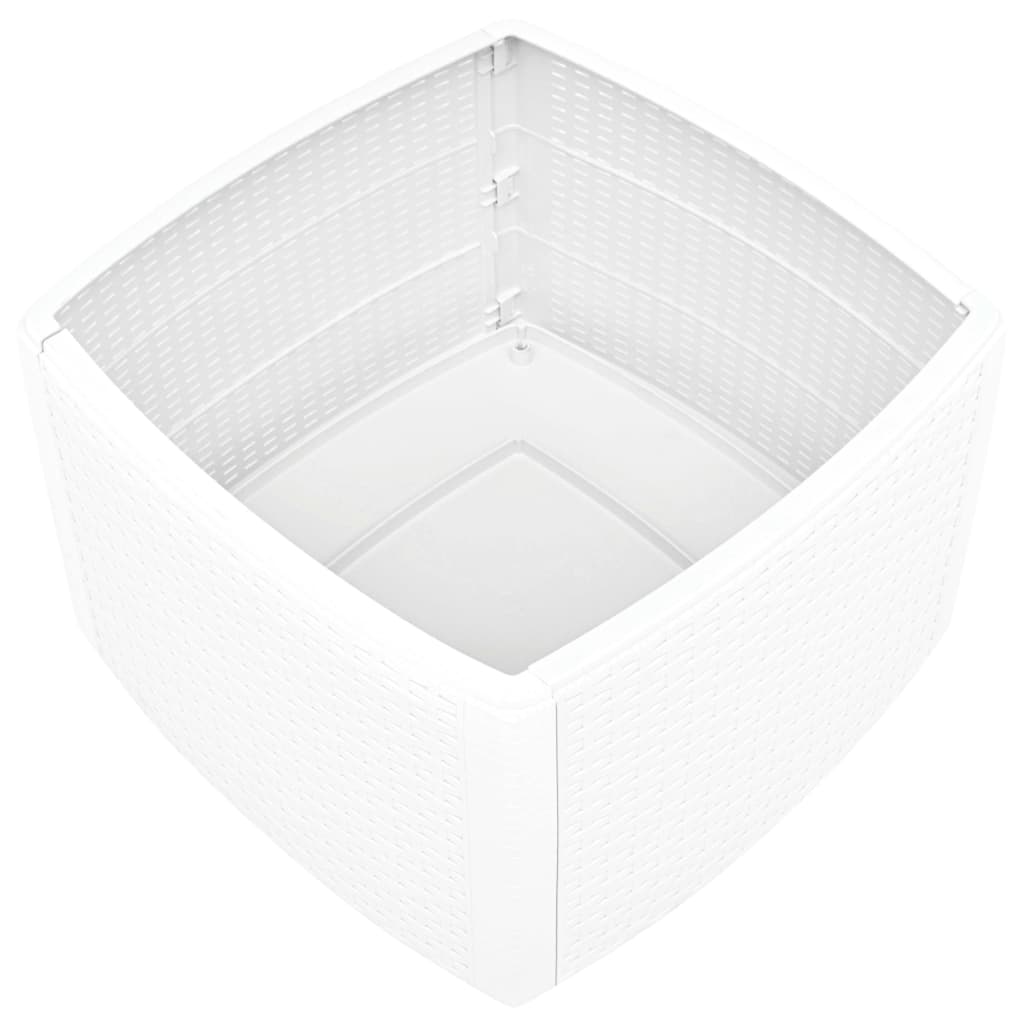 Tavolino Bianco 54x54x36,5 cm in Plastica 48774