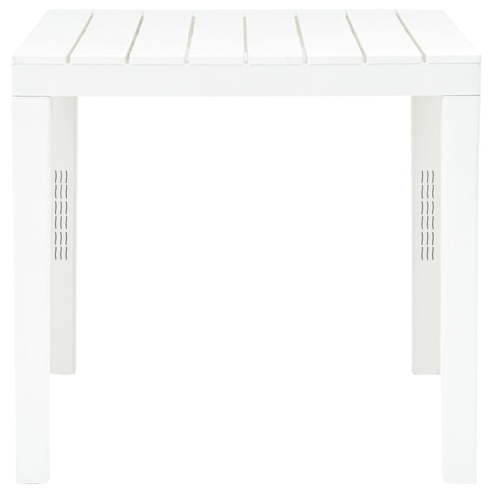 Tavolo da Giardino con 2 Panche in Plastica Bianco cod mxl 34570