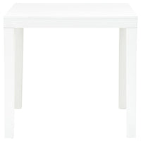 Tavolo da Giardino con 2 Panche in Plastica Bianco cod mxl 34570