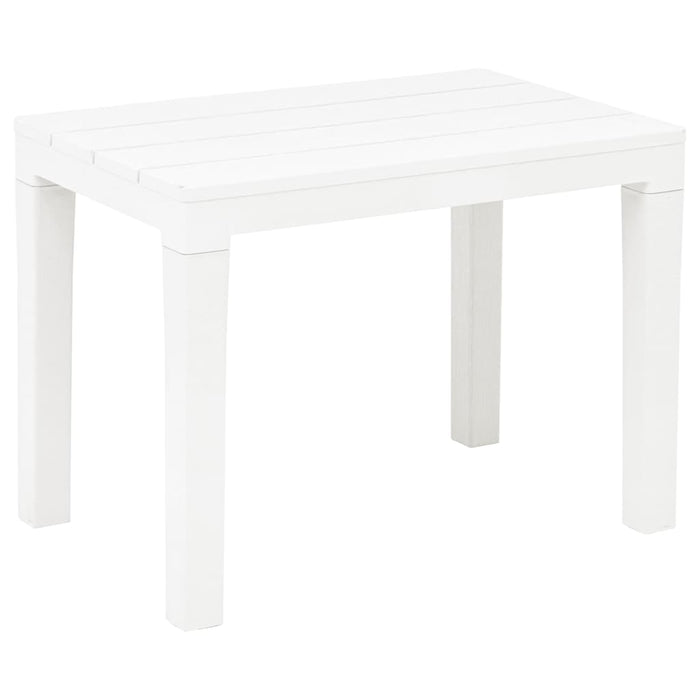 Tavolo da Giardino con 2 Panche in Plastica Bianco cod mxl 34570